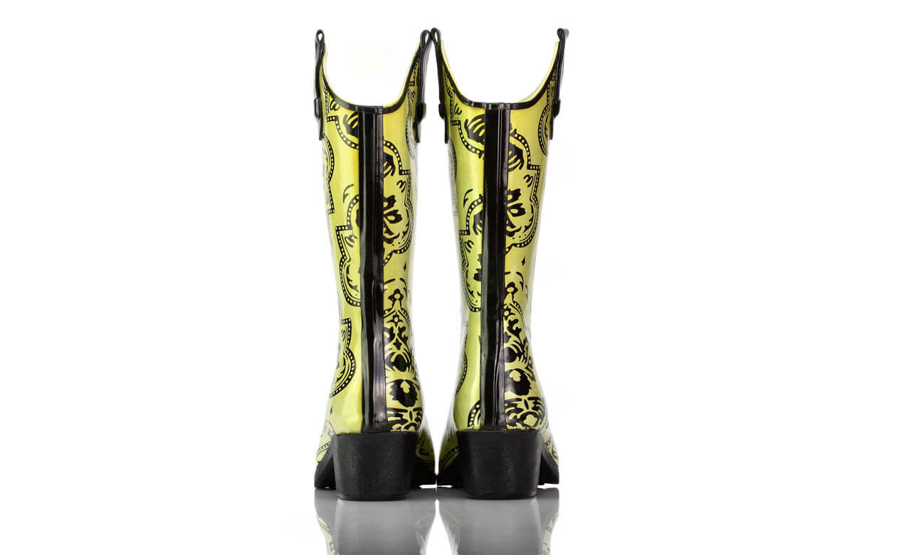 Gummistiefel Absatz Westernstyle