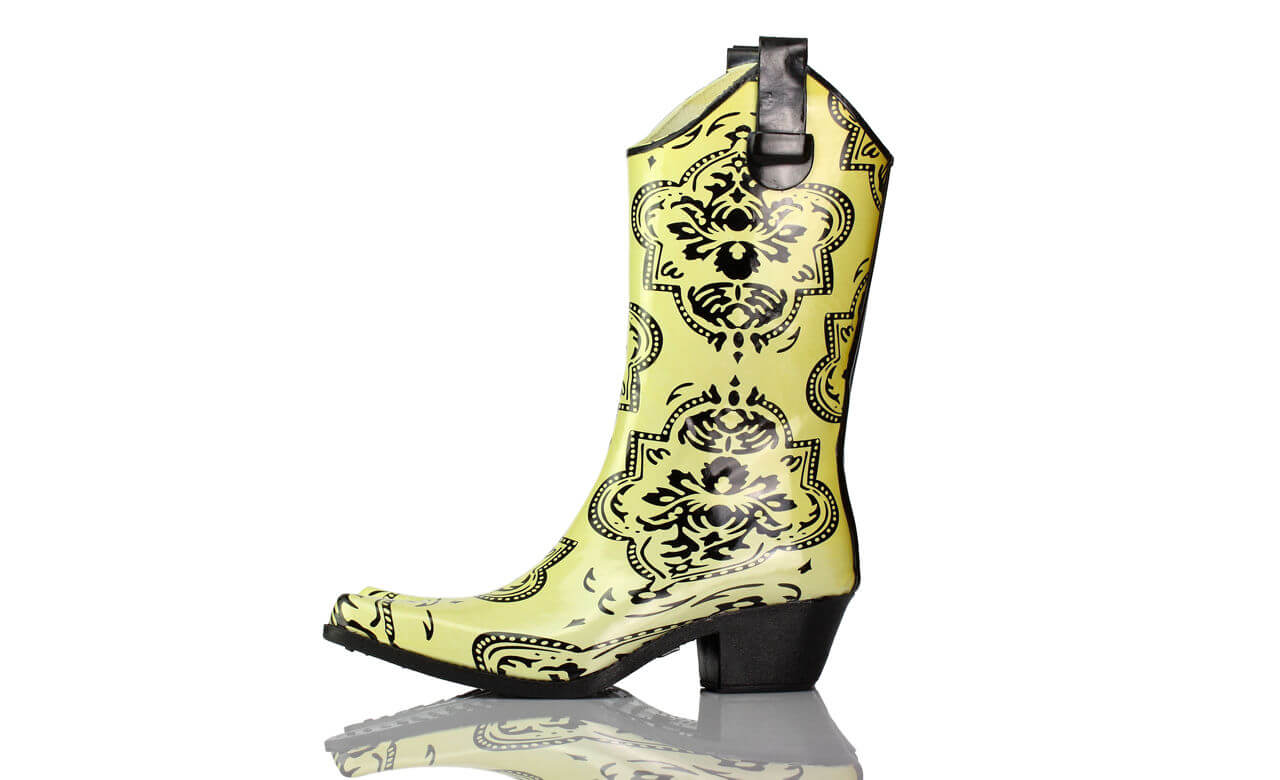 Gummistiefel Absatz Westernstyle