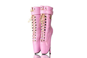 Stiefel Ballett Rosa Lack