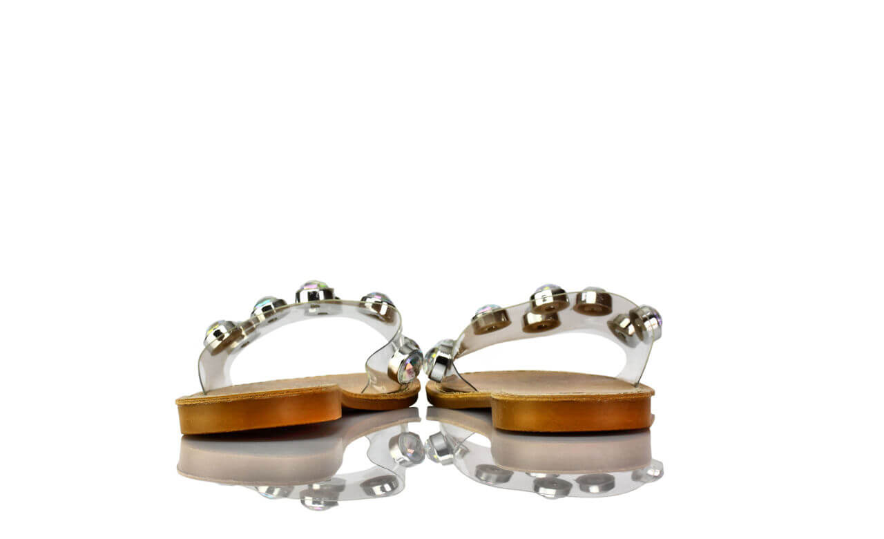 Pantoletten BlingBling Transparent Pvc