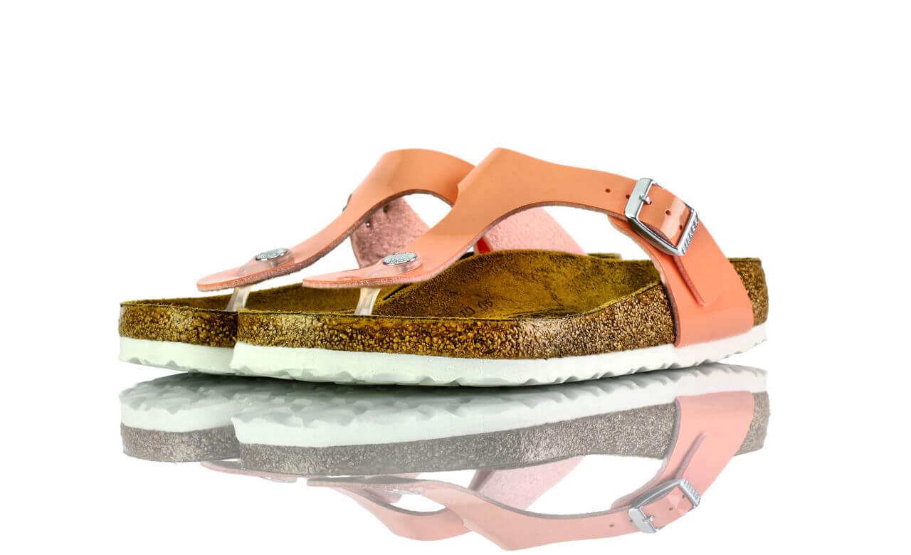 Birkenstock Gizeh Coral Peach Lack