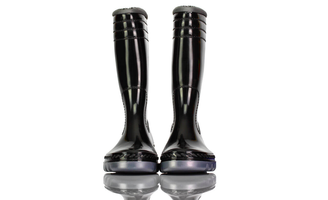 Gummistiefel Mittel Schwarz Gefüttert Romikids