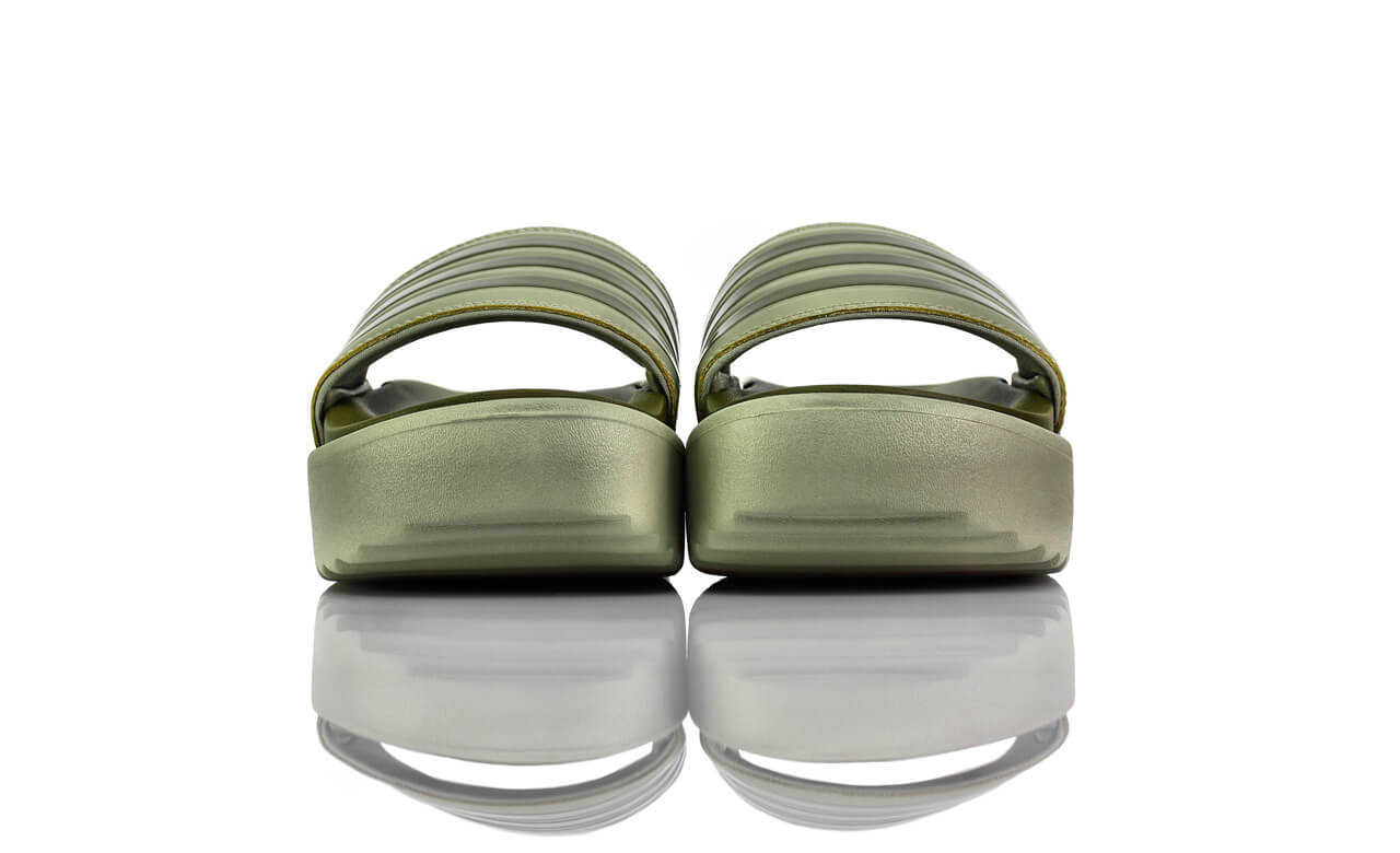 Badeschuhe Plateau Adidas Adiletten Oliv