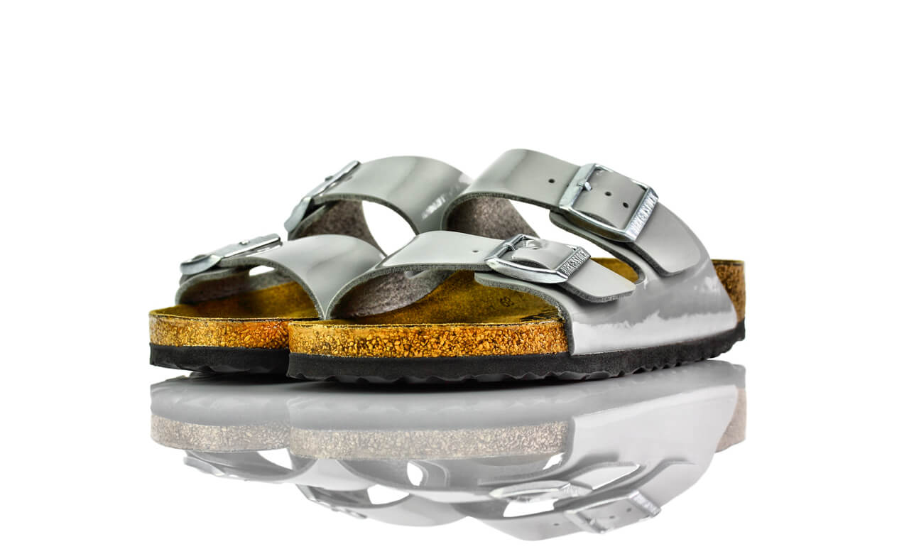 Birkenstock Arizona Grau Lack