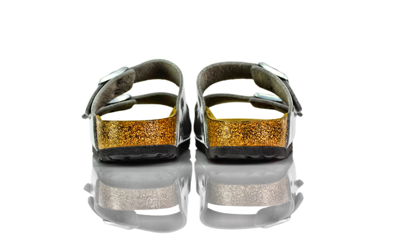 Birkenstock Arizona Grau Lack