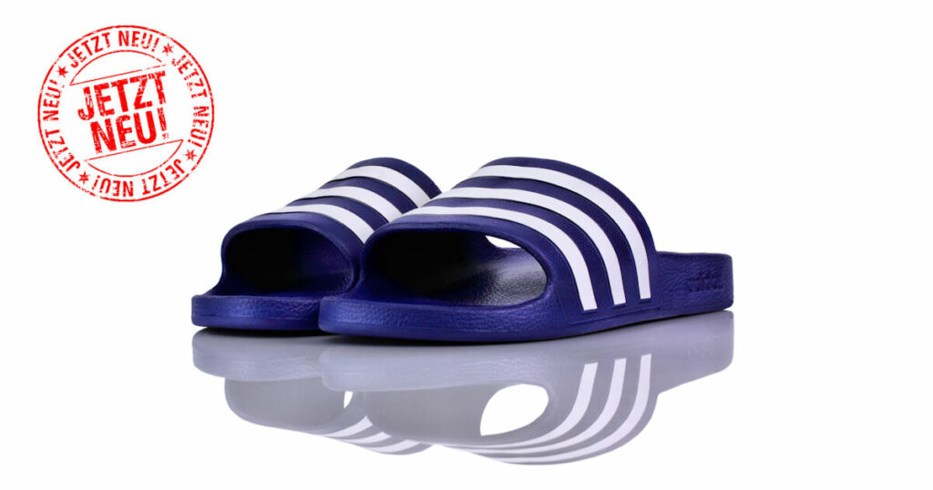Badeschuhe Adidas Adiletten Blau