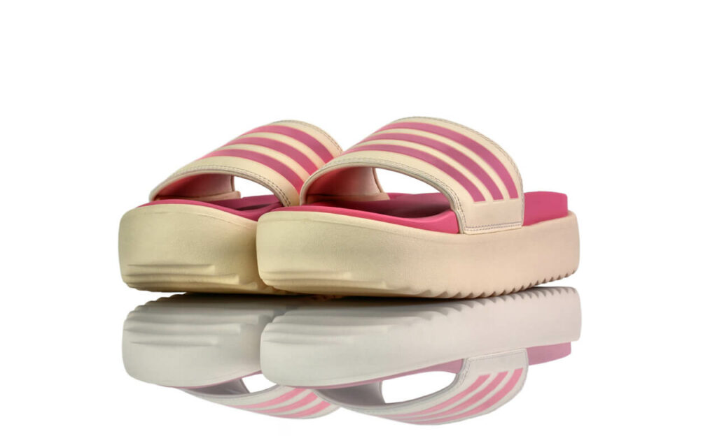 Badeschuhe Plateau Adidas Adiletten Rosa