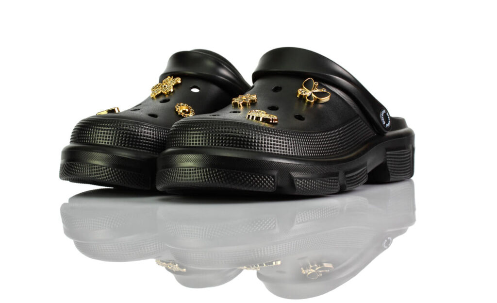 Clogs Gummi Schwarz Schmuck Graceland