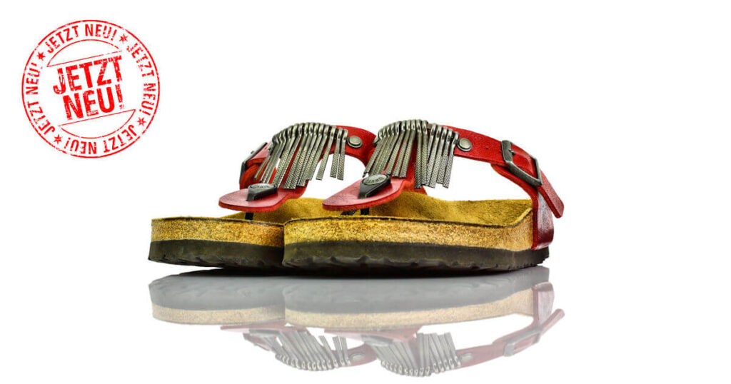Birkenstock Gizeh Fringe Rot