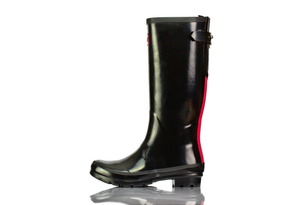 Gummistiefel Schwarz Glossy Rain