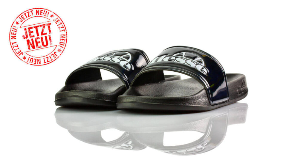 Badeschuhe Schwarz Lack Ellesse