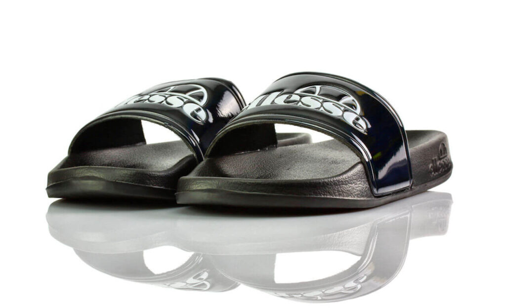 Badeschuhe Schwarz Lack Ellesse