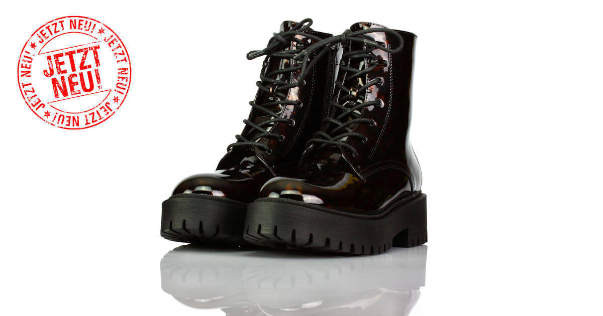 Boots Kurz Plateau Braun Catwalk