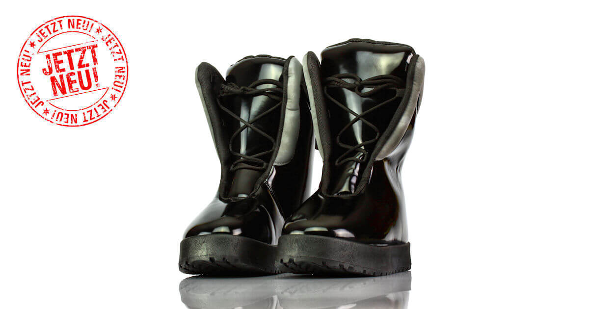 Stiefel Kurz Winter Lack