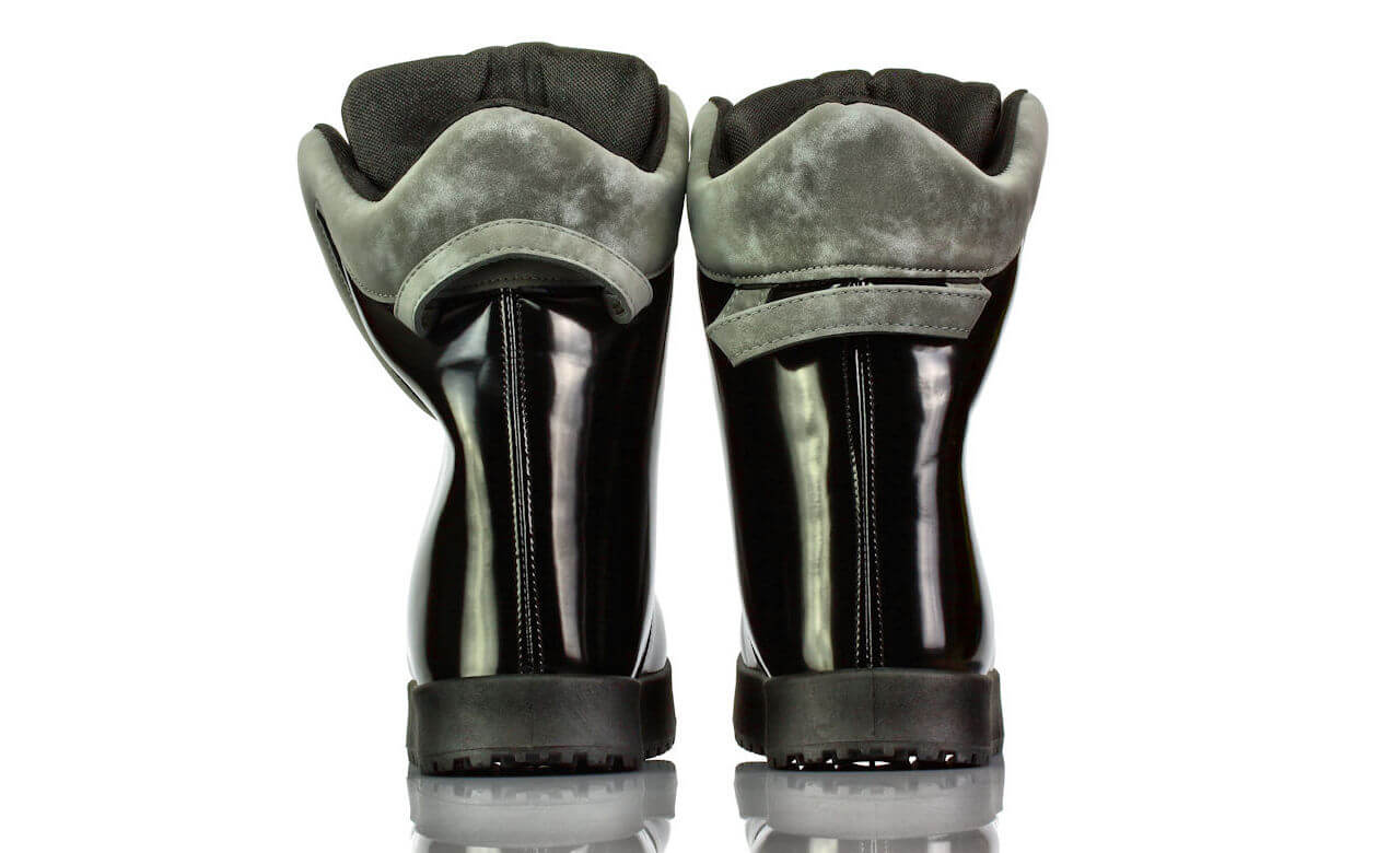 Stiefel Kurz Winter Lack