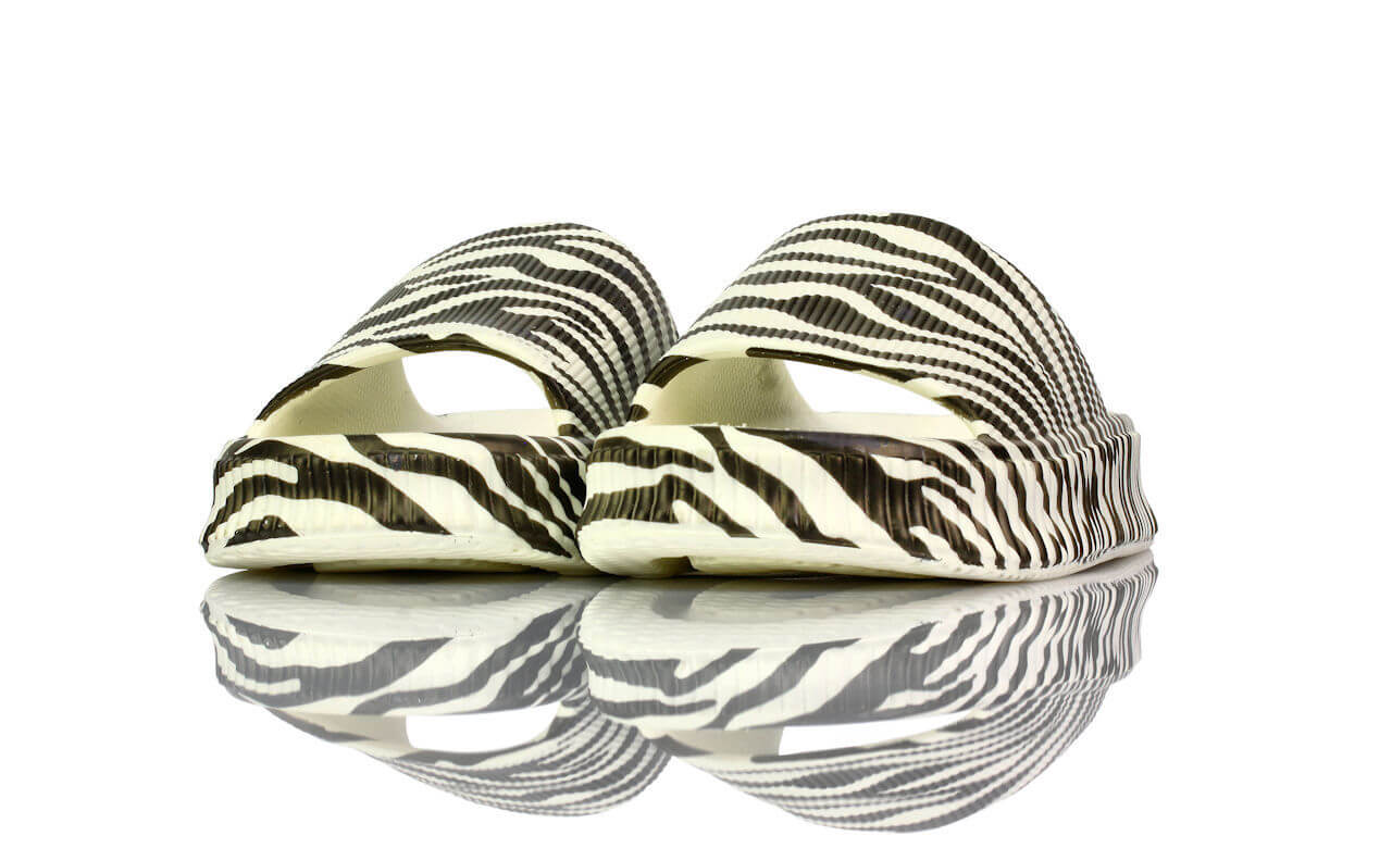 Badeschuhe Plateau Zebra