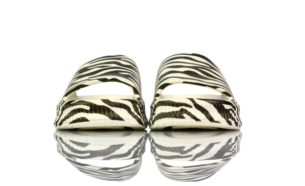 Badeschuhe Plateau Zebra