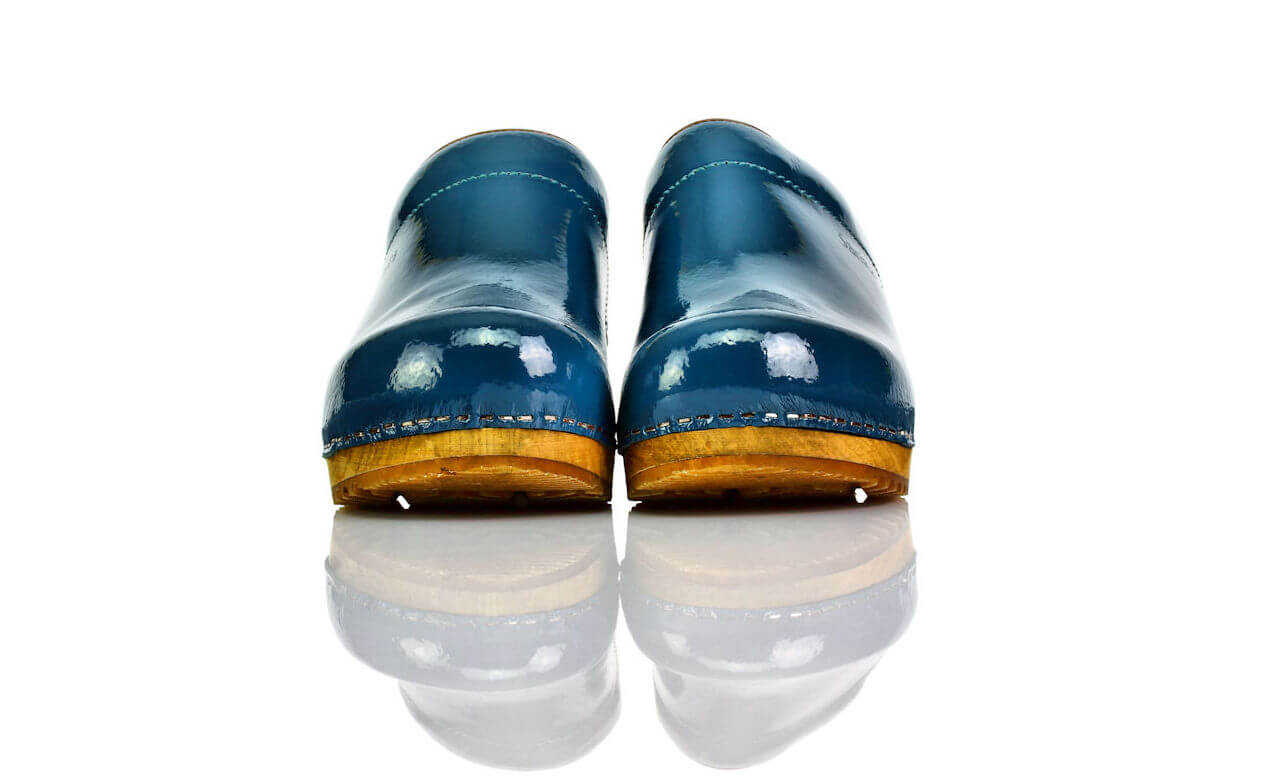 Clogs Sanita Türkis Lack