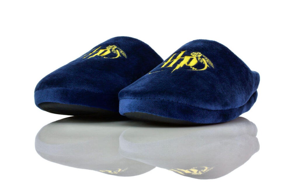Pantoletten Blau Plüsch Harry Potter