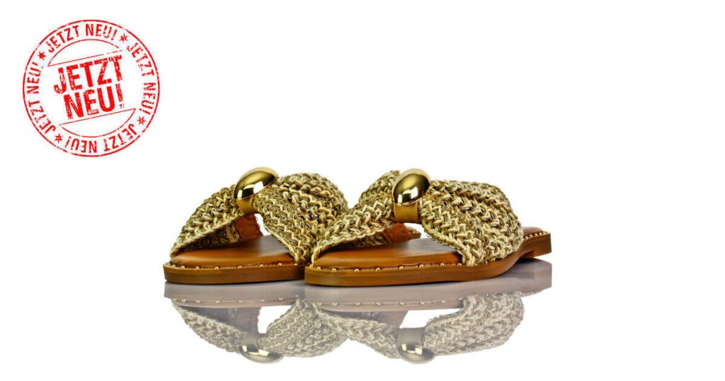 Pantoletten Gold Catwalk