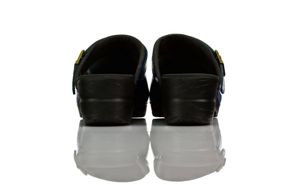 Clogs Blau Lack Sanita