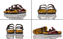 Birkenstock Florida Iride Strong Red Lack