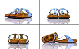 Birkenstock Gizeh Lack BLau