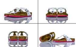 Birkenstock Gizeh Lack Weiß Rosa