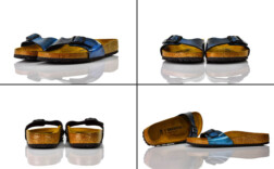 Birkenstock Madrid Lack Iride Strong Blue