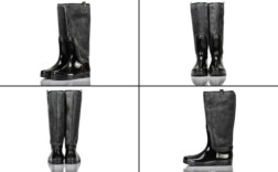 Gummistiefel Gefüttert Stoffmix Nubukleder Schwarz Grau KQ