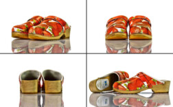 Holzclogs Erdbeeren