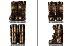Moonboots Tecnica Lack Braun