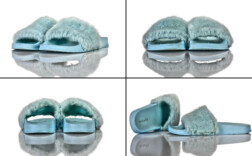 Badeschuhe Blau Plüsch