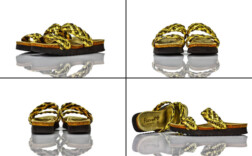 Pantoletten Gold Fiesso