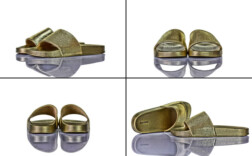 Badeschuhe Gold Glitzer Graceland