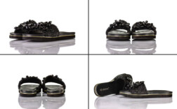 Badeschuhe Claudia Ghizzani Schwarz Gold