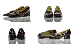 Pumps Braun Lack Wildleder Alessia