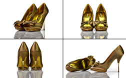 Pumps Peeptoe Plateau Bronze Graceland