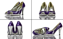 Pumps Peeptoe Plateau Lila Lack Kadiman