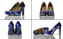 Pumps Plateau Blau Schimmernd Tamaris