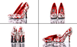 Pumps Plateau Blutspritzer