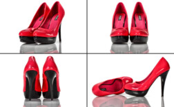Pumps Plateau Rosa Schwarz Lack Jumex