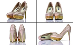 Pumps Plateau Rose Lack Kork Jumex