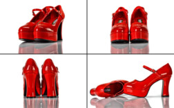Pumps Plateau Rot Lack Funtasma