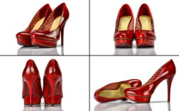 Pumps Plateau Rot Lack Graceland