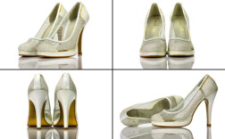 Pumps Plateau Weiß Netz Longxinshoes