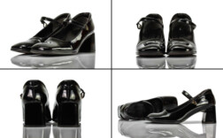 Pumps Schwarz Lack Fesselspange Gina by Högl