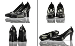 Pumps Schwarz Leder Ariane