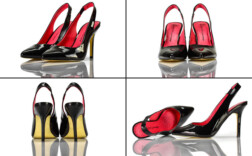 Slingpumps Schwarz Lack Ladystar