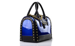 Tasche Blau Lack Designer